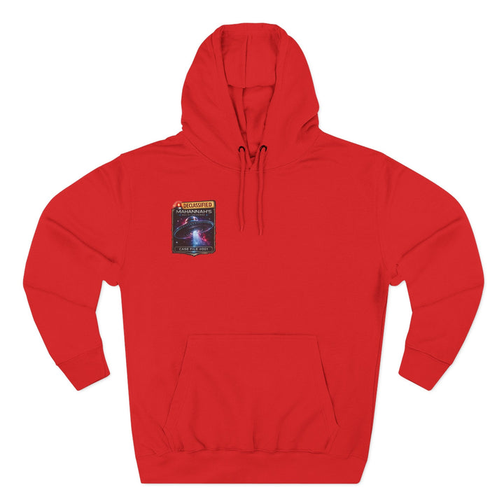 The Great Cowduction™ 3-Panel Fleece Hoodie | Cosmic Curiosities™ Archive – Case File 001 - Mahannah&