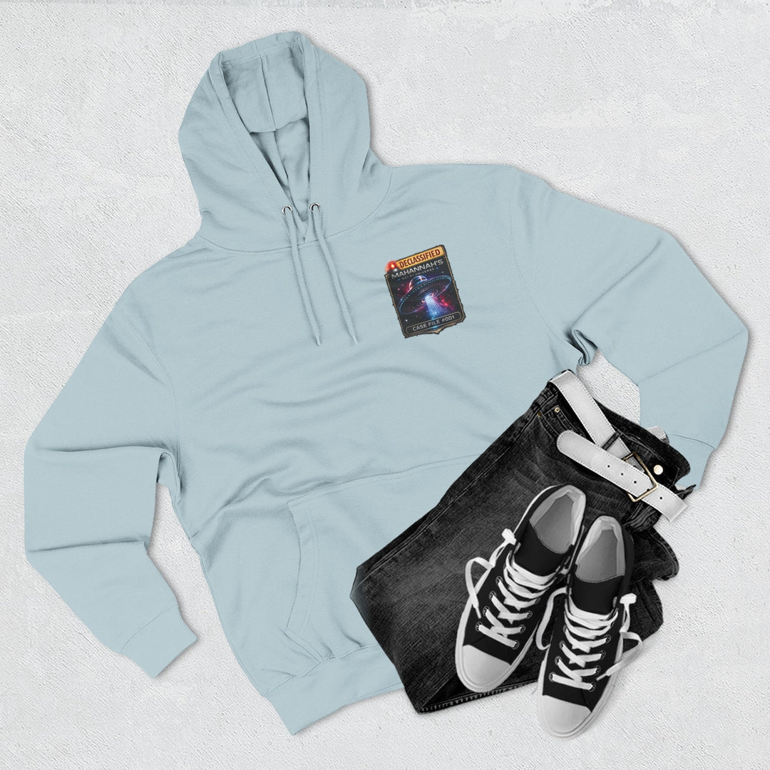 The Great Cowduction™ 3-Panel Fleece Hoodie | Cosmic Curiosities™ Archive – Case File 001 - Mahannah&