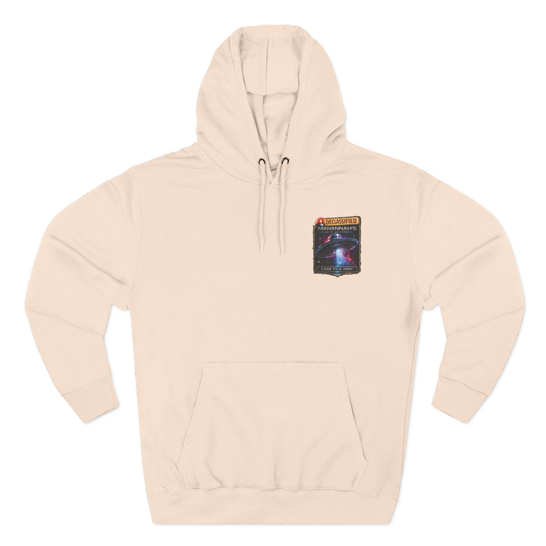 The Great Cowduction™ 3-Panel Fleece Hoodie | Cosmic Curiosities™ Archive – Case File 001 - Mahannah&