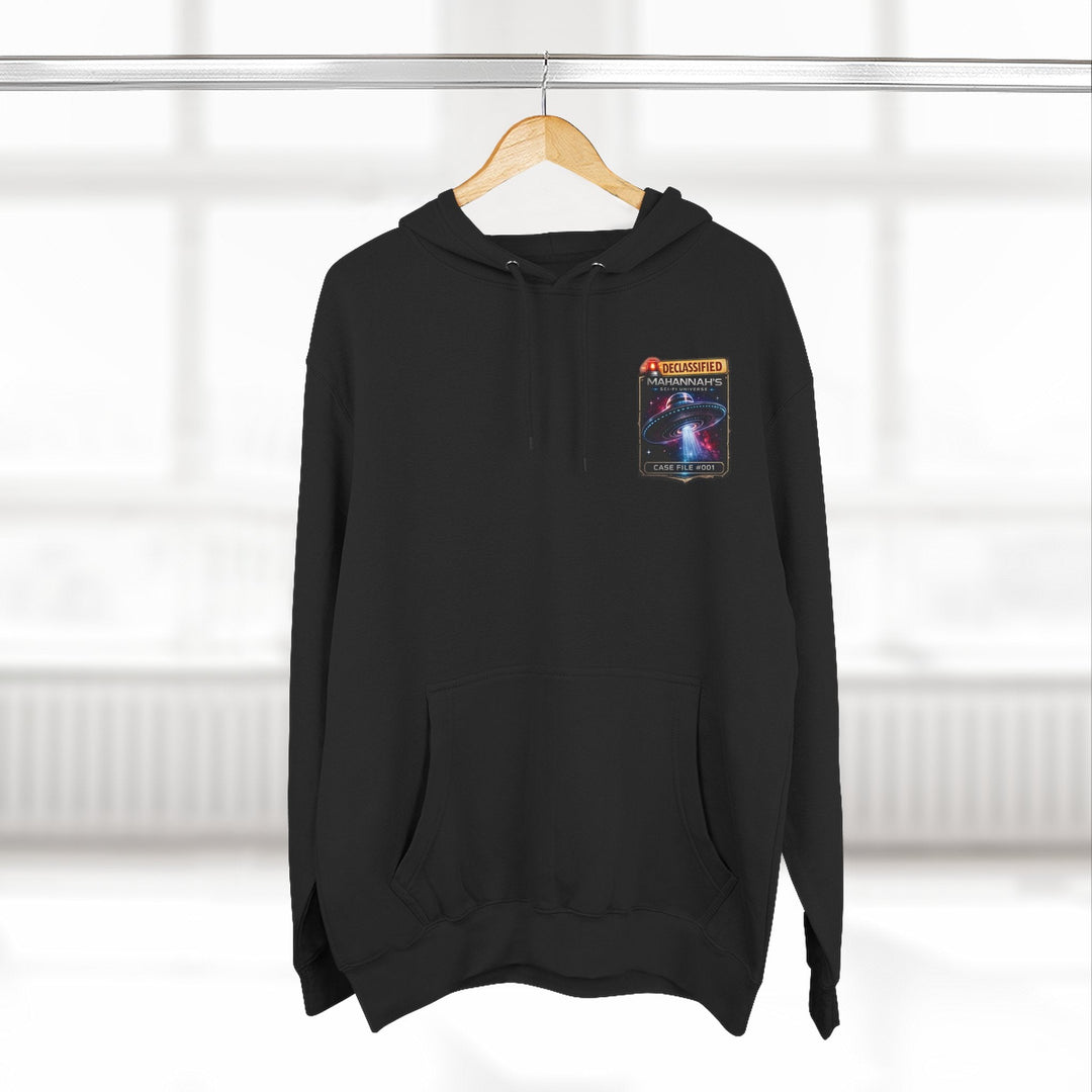 The Great Cowduction™ 3-Panel Fleece Hoodie | Cosmic Curiosities™ Archive – Case File 001 - Mahannah&