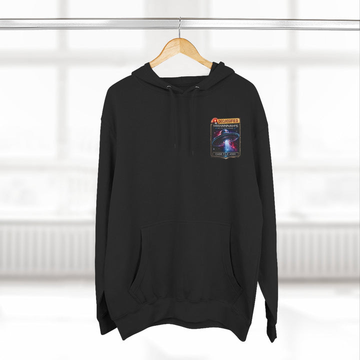 The Great Cowduction™ 3-Panel Fleece Hoodie | Cosmic Curiosities™ Archive – Case File 001 - Mahannah&