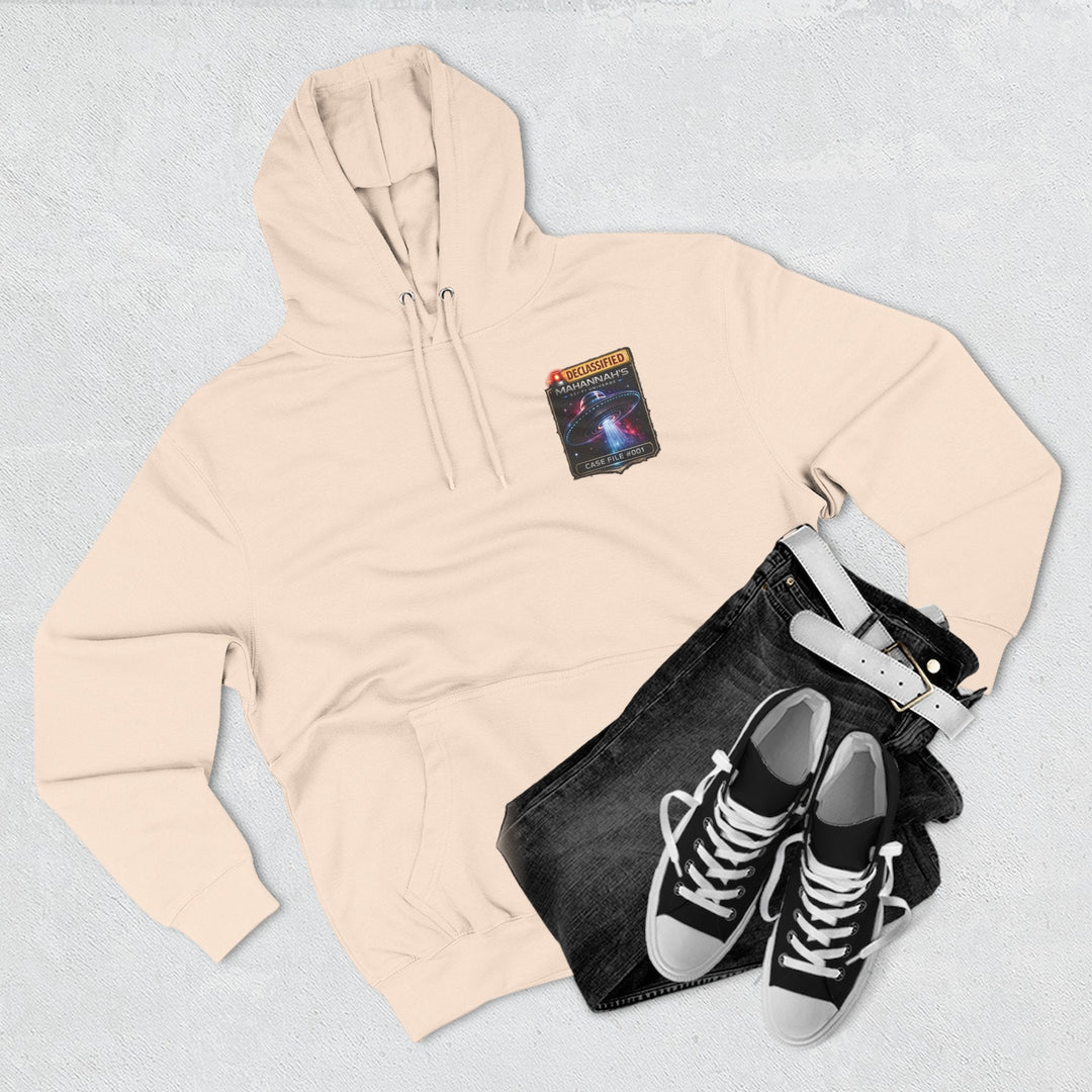 The Great Cowduction™ 3-Panel Fleece Hoodie | Cosmic Curiosities™ Archive – Case File 001 - Mahannah&