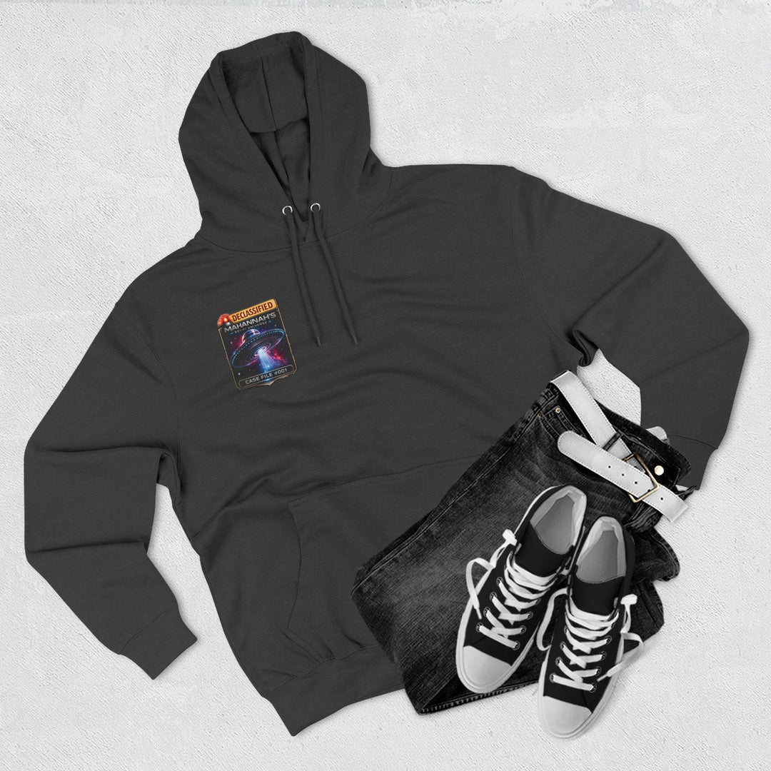 The Great Cowduction™ 3-Panel Fleece Hoodie | Cosmic Curiosities™ Archive – Case File 001 - Mahannah&
