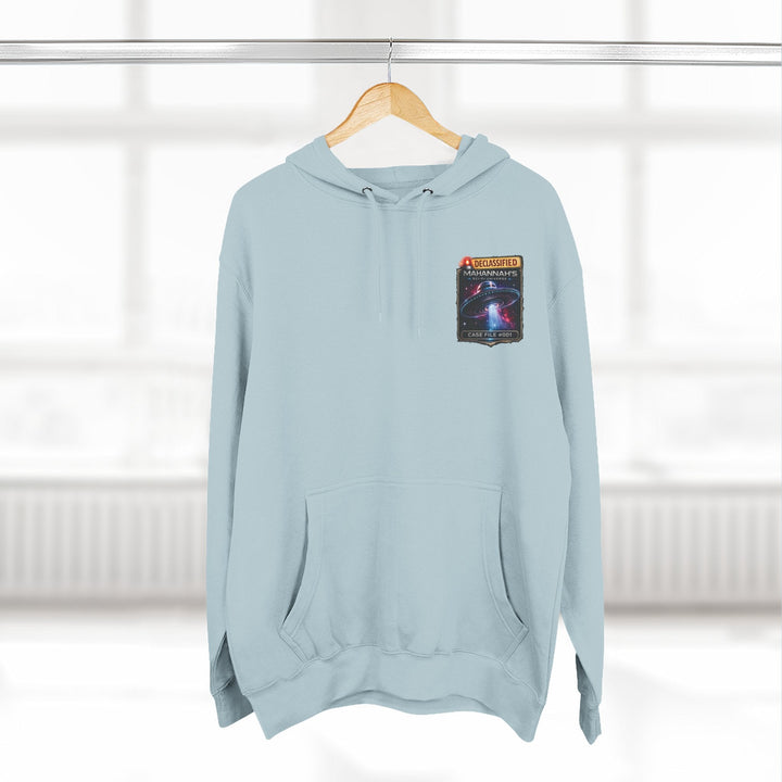 The Great Cowduction™ 3-Panel Fleece Hoodie | Cosmic Curiosities™ Archive – Case File 001 - Mahannah&