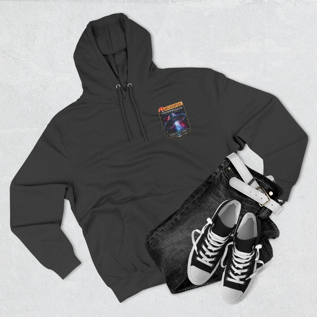 The Great Cowduction™ 3-Panel Fleece Hoodie | Cosmic Curiosities™ Archive – Case File 001 - Mahannah&