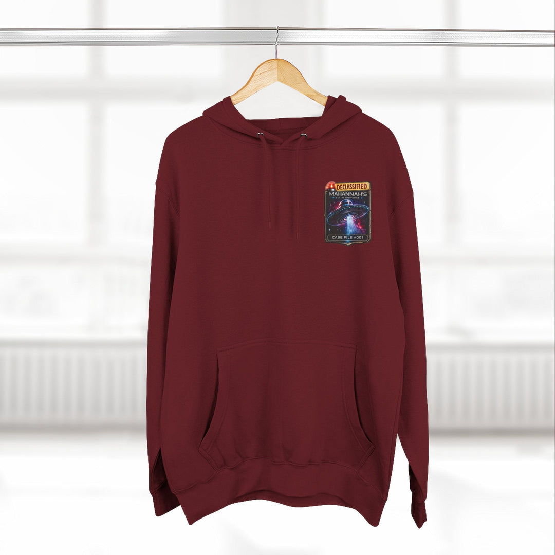 The Great Cowduction™ 3-Panel Fleece Hoodie | Cosmic Curiosities™ Archive – Case File 001 - Mahannah&