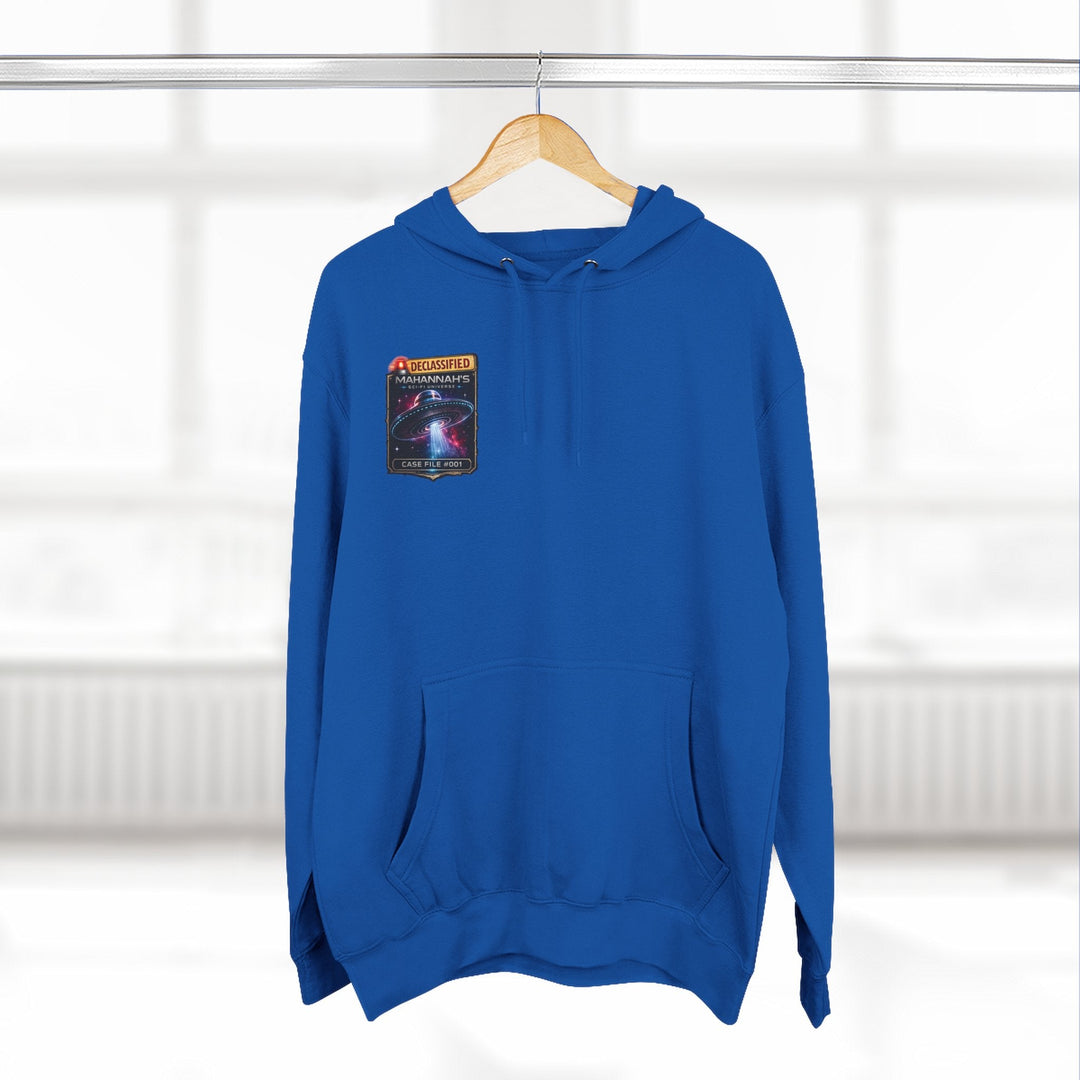The Great Cowduction™ 3-Panel Fleece Hoodie | Cosmic Curiosities™ Archive – Case File 001 - Mahannah&