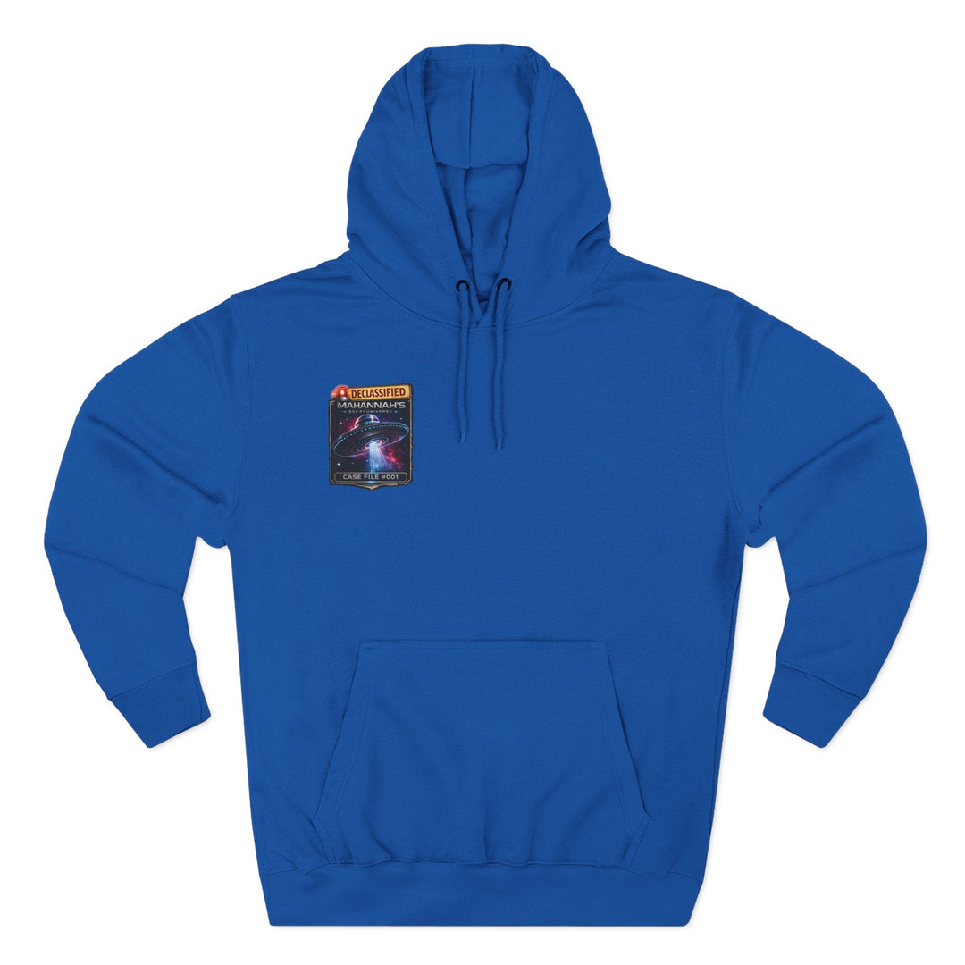 The Great Cowduction™ 3-Panel Fleece Hoodie | Cosmic Curiosities™ Archive – Case File 001 - Mahannah&