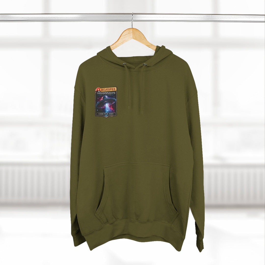 The Great Cowduction™ 3-Panel Fleece Hoodie | Cosmic Curiosities™ Archive – Case File 001 - Mahannah&