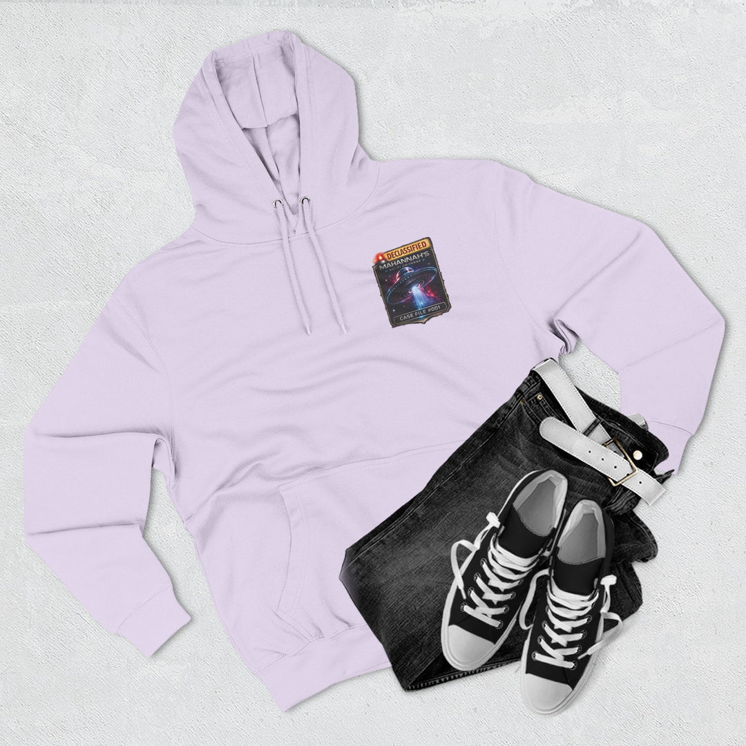 The Great Cowduction™ 3-Panel Fleece Hoodie | Cosmic Curiosities™ Archive – Case File 001 - Mahannah&