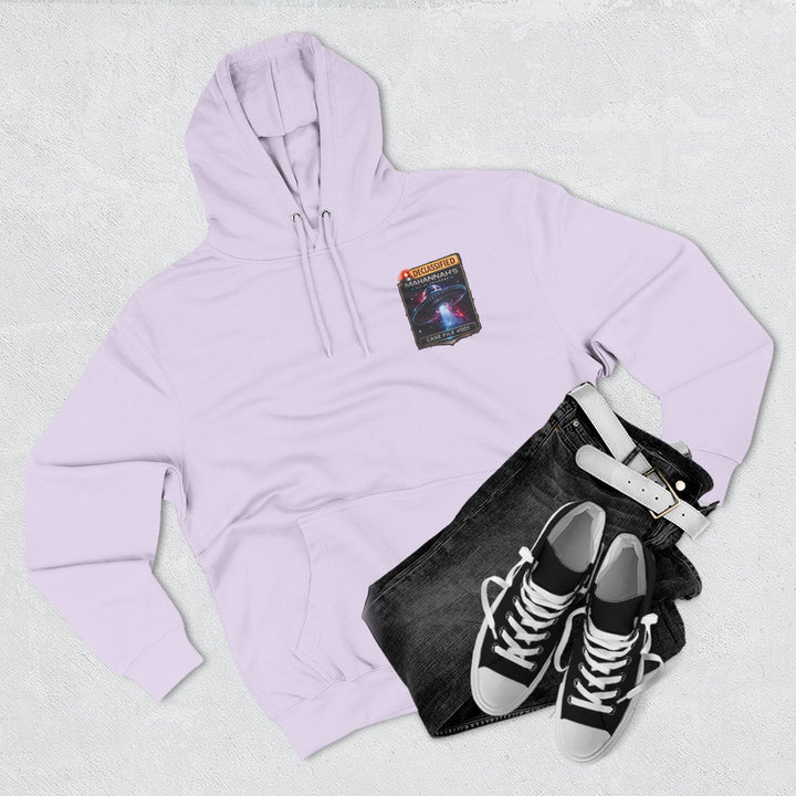 The Great Cowduction™ 3-Panel Fleece Hoodie | Cosmic Curiosities™ Archive – Case File 001 - Mahannah&