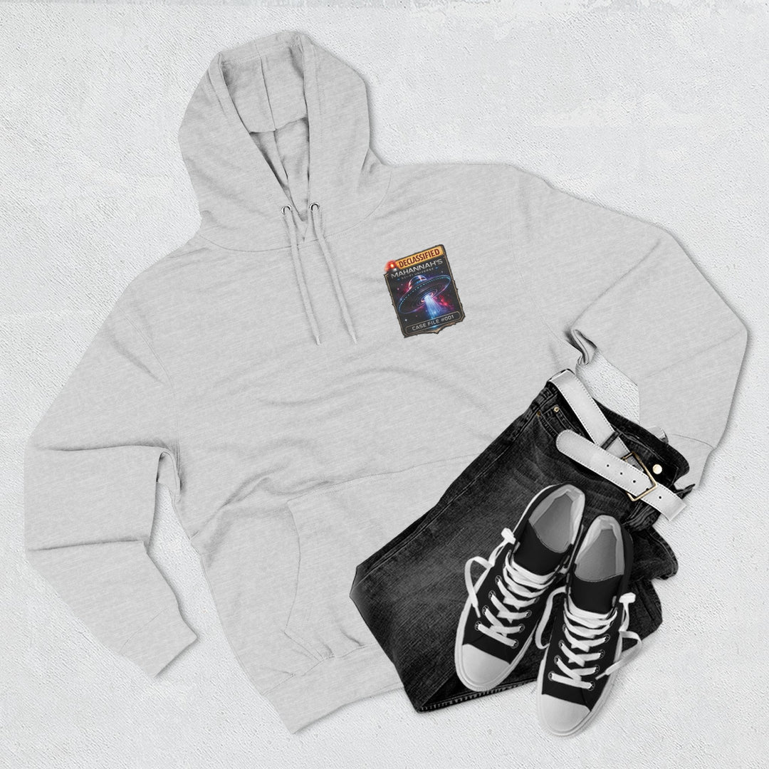 The Great Cowduction™ 3-Panel Fleece Hoodie | Cosmic Curiosities™ Archive – Case File 001 - Mahannah&