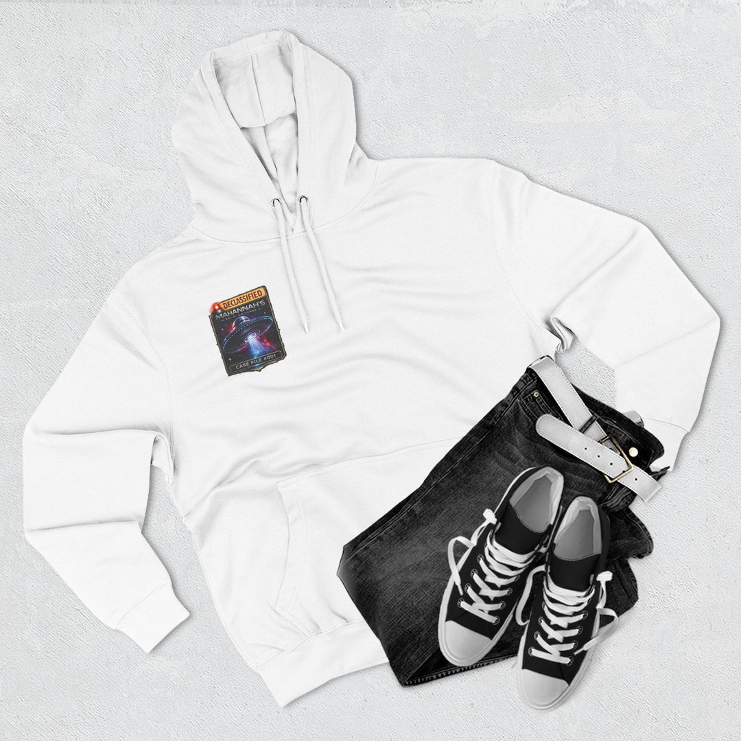 The Great Cowduction™ 3-Panel Fleece Hoodie | Cosmic Curiosities™ Archive – Case File 001 - Mahannah&