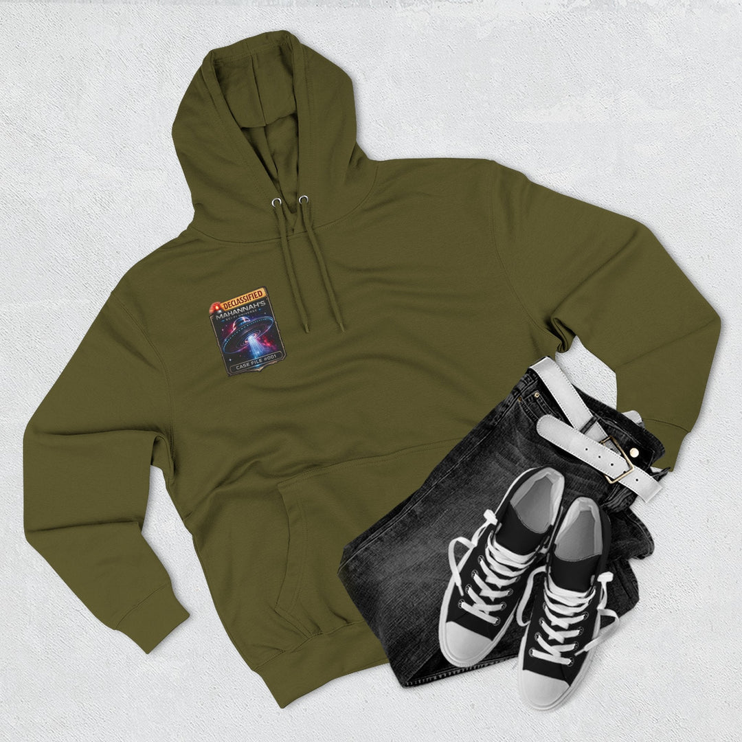 The Great Cowduction™ 3-Panel Fleece Hoodie | Cosmic Curiosities™ Archive – Case File 001 - Mahannah&