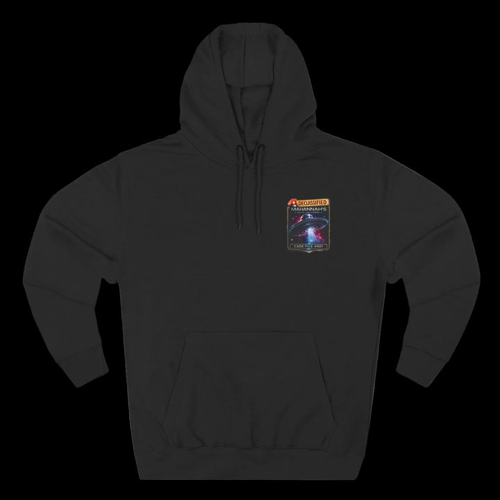 The Great Cowduction™ 3-Panel Fleece Hoodie | Cosmic Curiosities™ Archive – Case File 001 - Mahannah&