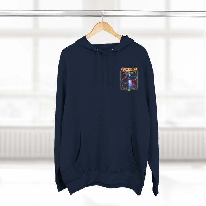 The Great Cowduction™ 3-Panel Fleece Hoodie | Cosmic Curiosities™ Archive – Case File 001 - Mahannah&
