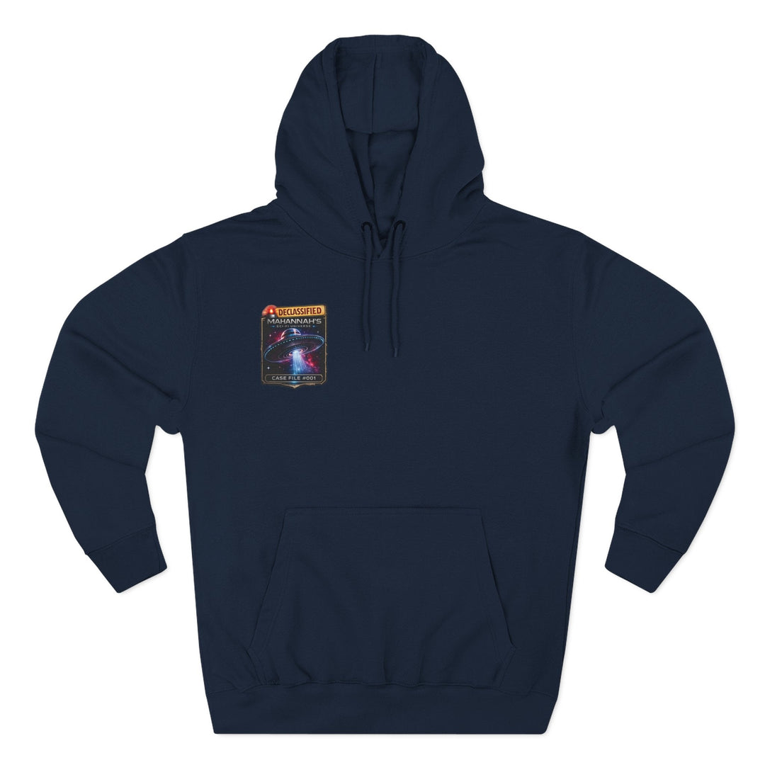 The Great Cowduction™ 3-Panel Fleece Hoodie | Cosmic Curiosities™ Archive – Case File 001 - Mahannah&