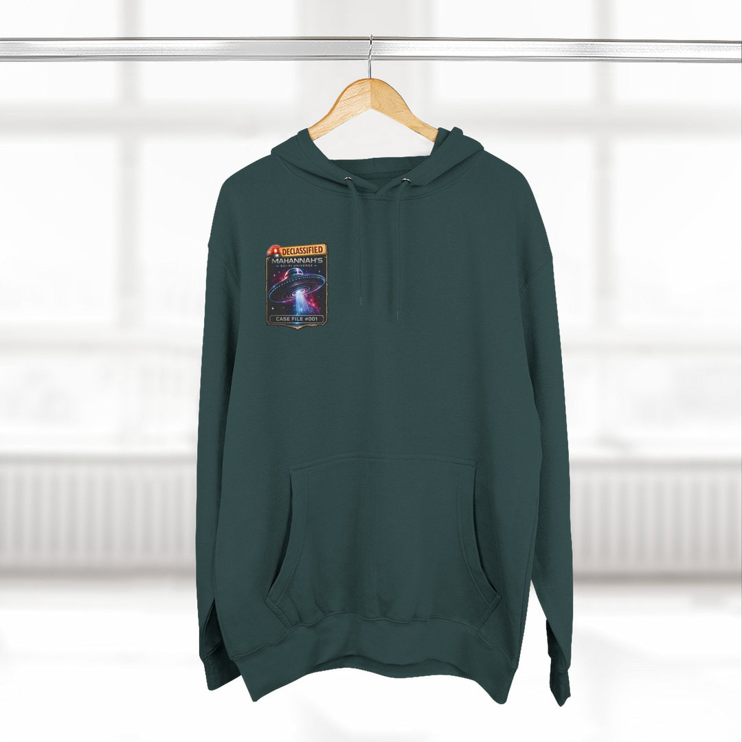 The Great Cowduction™ 3-Panel Fleece Hoodie | Cosmic Curiosities™ Archive – Case File 001 - Mahannah&
