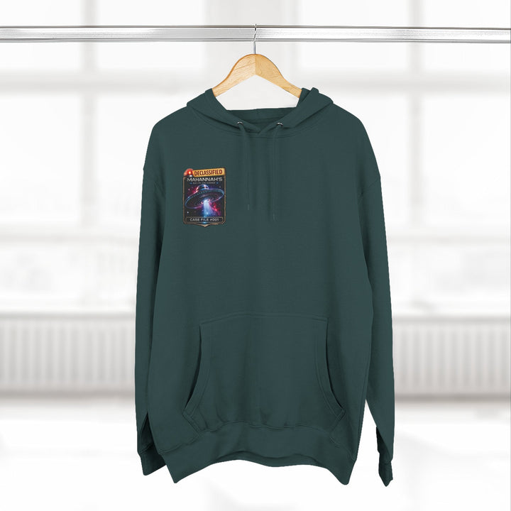 The Great Cowduction™ 3-Panel Fleece Hoodie | Cosmic Curiosities™ Archive – Case File 001 - Mahannah&