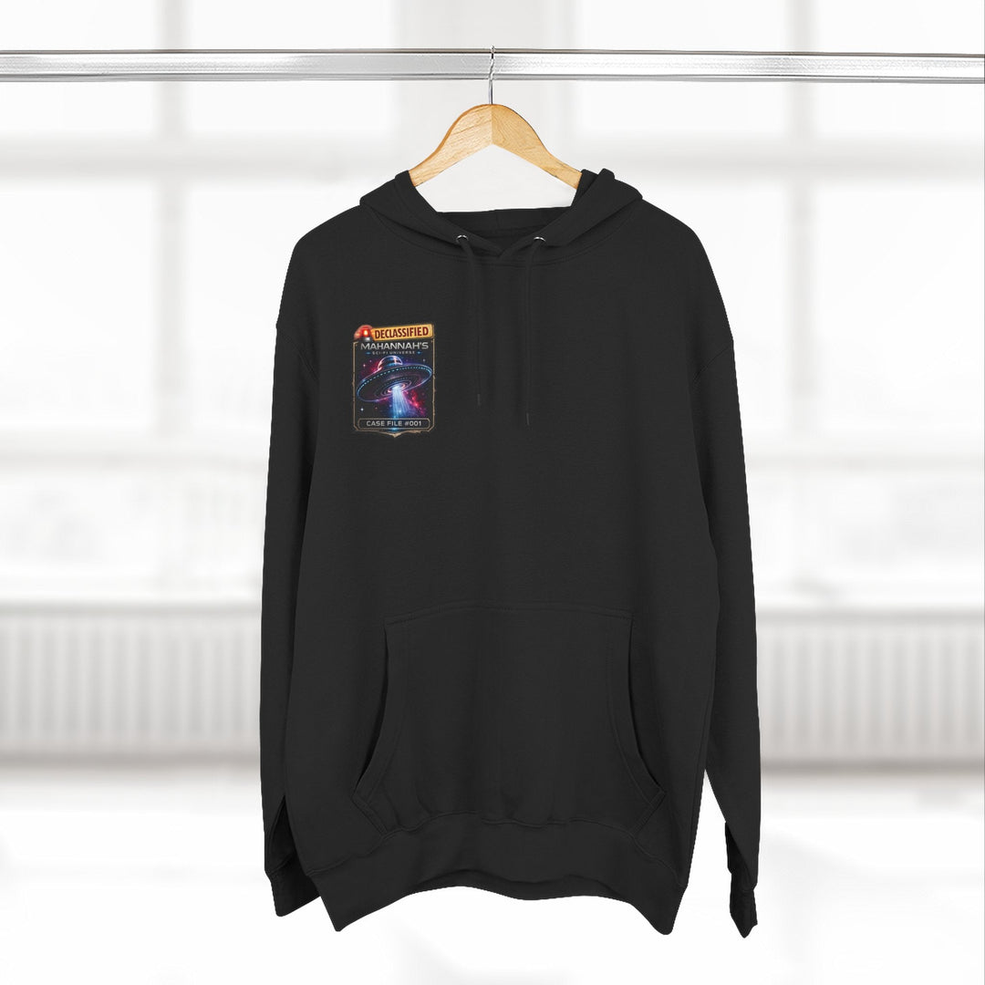The Great Cowduction™ 3-Panel Fleece Hoodie | Cosmic Curiosities™ Archive – Case File 001 - Mahannah&