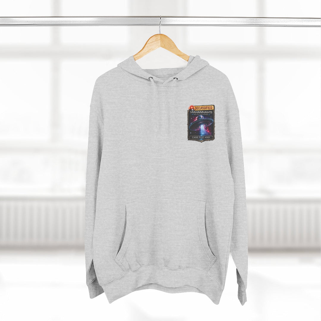 The Great Cowduction™ 3-Panel Fleece Hoodie | Cosmic Curiosities™ Archive – Case File 001 - Mahannah&