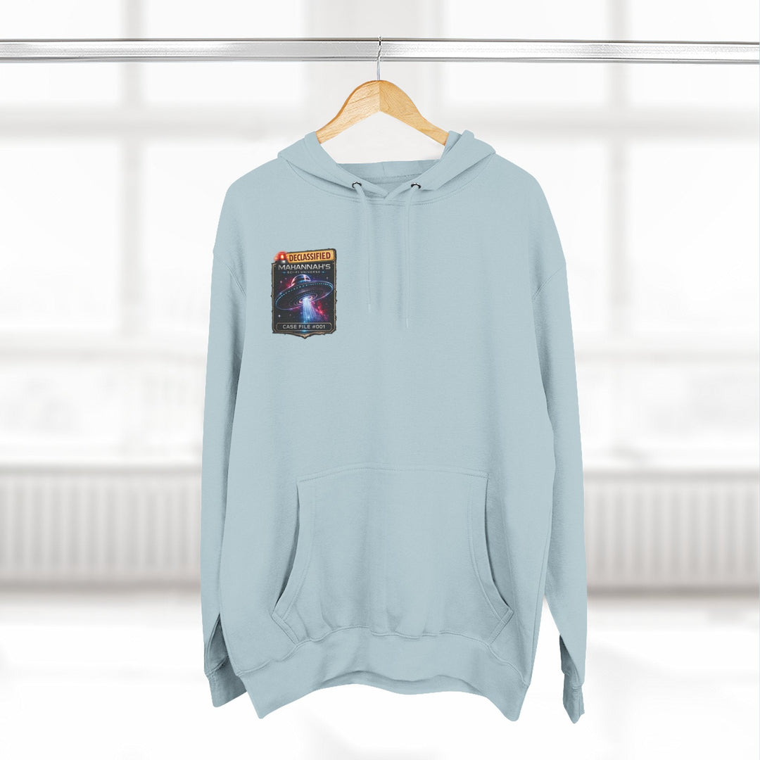The Great Cowduction™ 3-Panel Fleece Hoodie | Cosmic Curiosities™ Archive – Case File 001 - Mahannah&