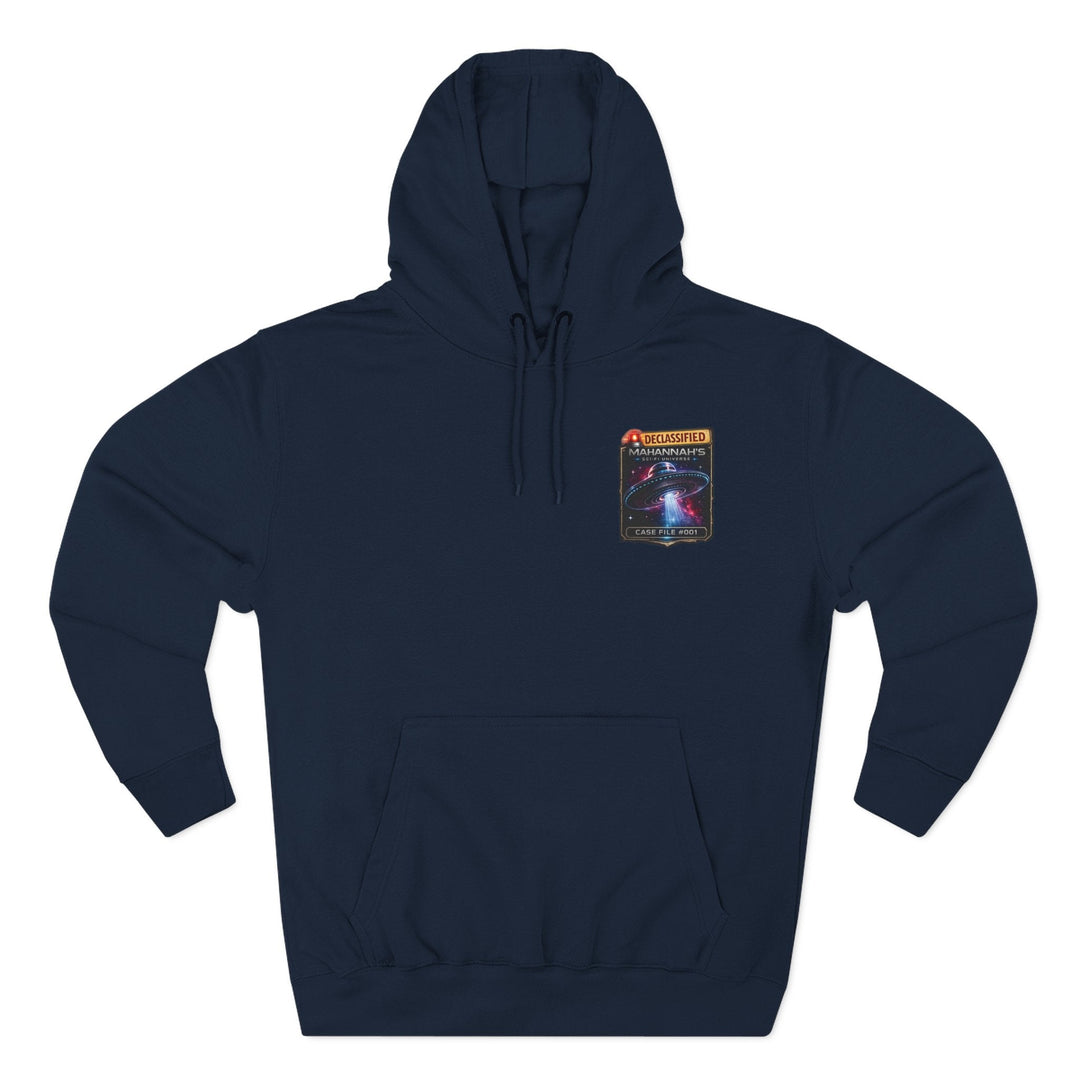 The Great Cowduction™ 3-Panel Fleece Hoodie | Cosmic Curiosities™ Archive – Case File 001 - Mahannah&