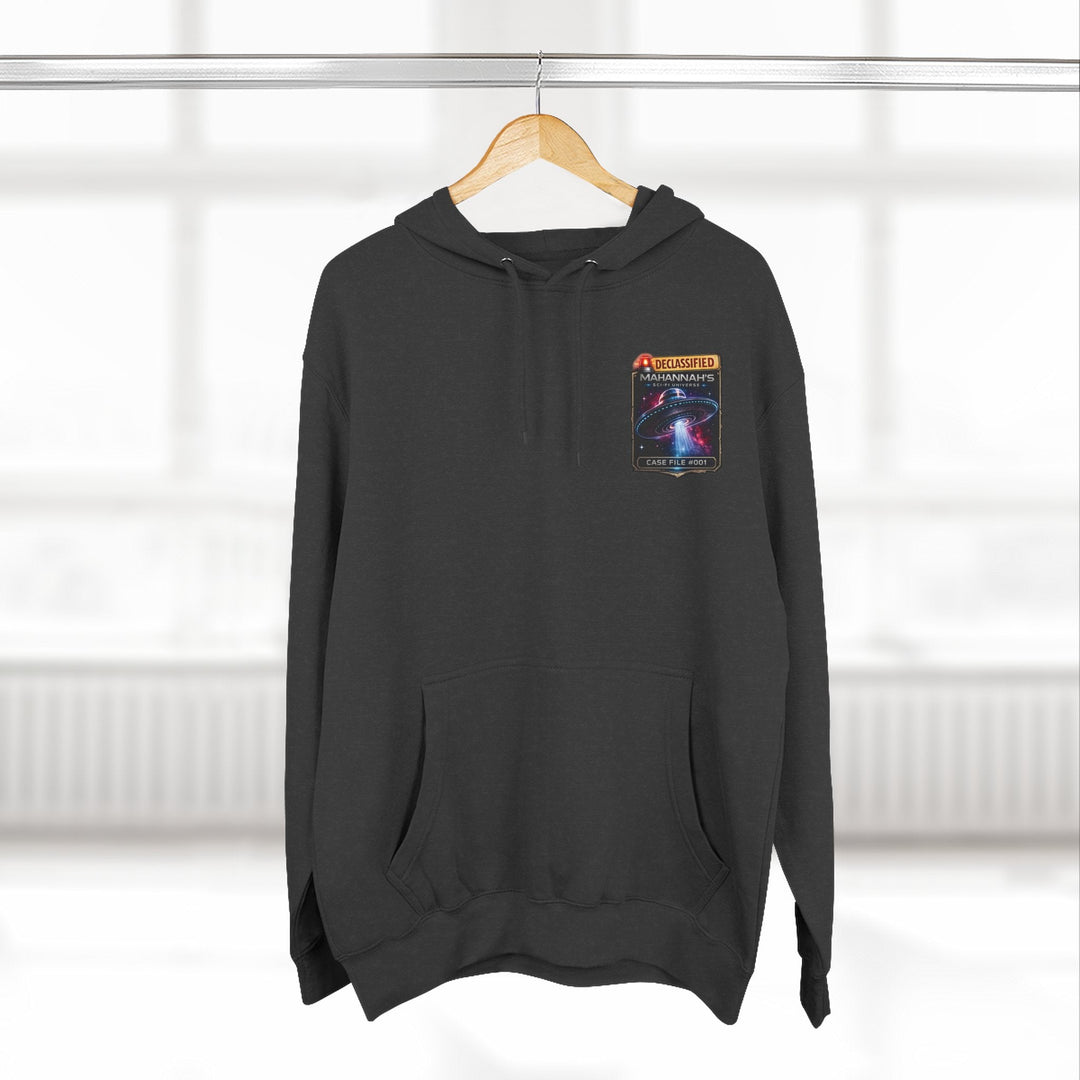 The Great Cowduction™ 3-Panel Fleece Hoodie | Cosmic Curiosities™ Archive – Case File 001 - Mahannah&