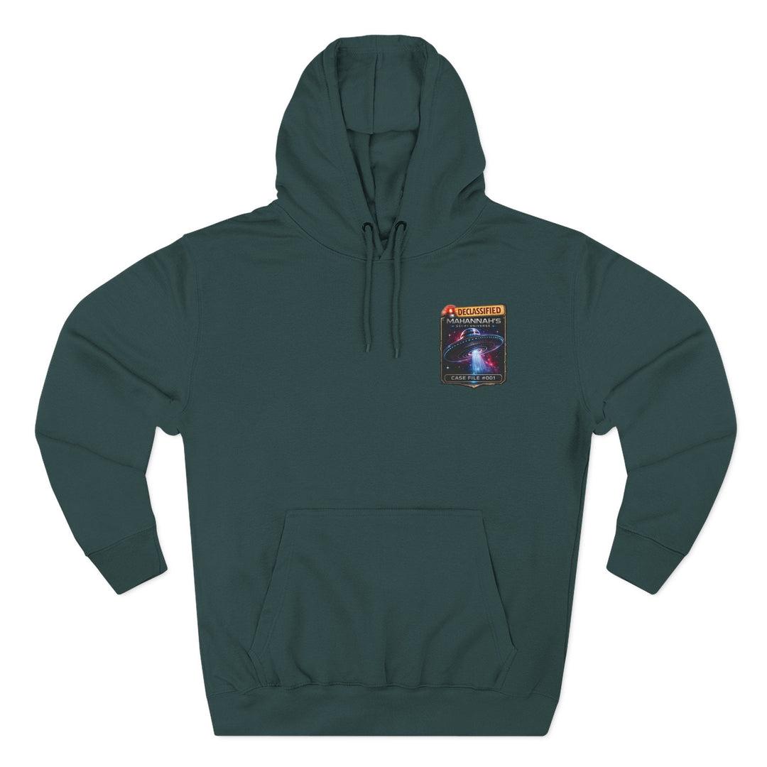 The Great Cowduction™ 3-Panel Fleece Hoodie | Cosmic Curiosities™ Archive – Case File 001 - Mahannah&