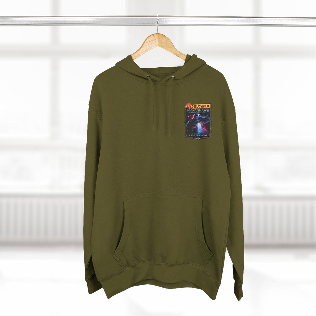 The Great Cowduction™ 3-Panel Fleece Hoodie | Cosmic Curiosities™ Archive – Case File 001 - Mahannah&