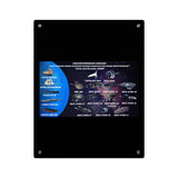 USS Enterprise Lineage Acrylic Wall Art Panel - Sci - Fi Home Decor - Mahannah's Sci - fi Universe