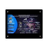 USS Enterprise Lineage Acrylic Wall Art Panel - Sci - Fi Home Decor - Mahannah's Sci - fi Universe