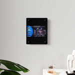 USS Enterprise Lineage Acrylic Wall Art Panel - Sci - Fi Home Decor - Mahannah's Sci - fi Universe