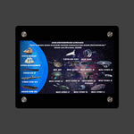 USS Enterprise Lineage Acrylic Wall Art Panel - Sci - Fi Home Decor - Mahannah's Sci - fi Universe