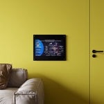 USS Enterprise Lineage Acrylic Wall Art Panel - Sci - Fi Home Decor - Mahannah's Sci - fi Universe