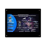 USS Enterprise Lineage Acrylic Wall Art Panel - Sci - Fi Home Decor - Mahannah's Sci - fi Universe