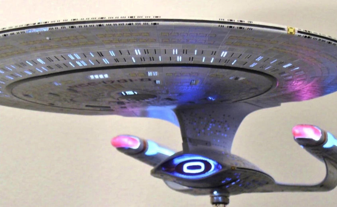 1:1400 Star Trek Enterprise D Model Lighting &amp; Sound System W/Weapons Effect &amp; Remote - Mahannah&
