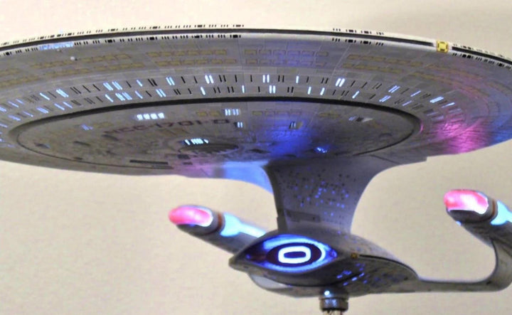 1:1400 Star Trek Enterprise D Model Lighting &amp; Sound System W/Weapons Effect &amp; Remote - Mahannah&