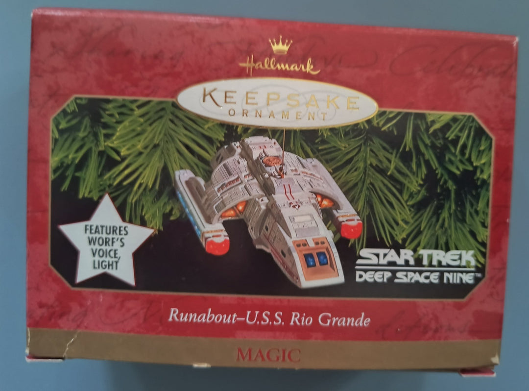 1999 Deep Space 9 Runabout Rio Grande Star Trek Hallmark Ornament - Mahannah&