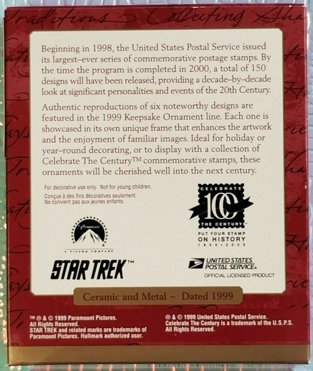 1999 Star Trek USS Enterprise Stamp-New - Mahannah&