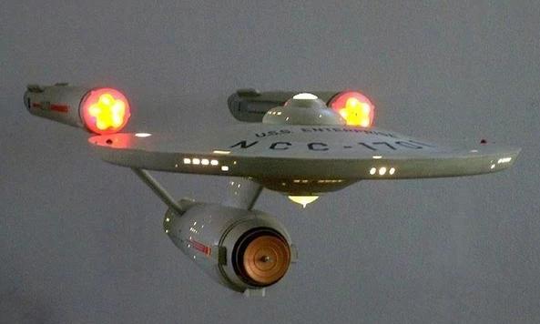 50th Anniversary 1:350 TOS Star Trek Enterprise Motor Fan Blade System W/Remote - Mahannah&