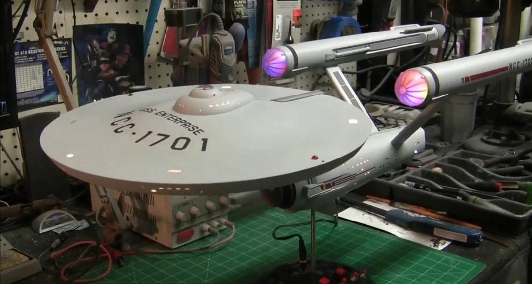 50th Anniversary 1:350 TOS Star Trek Enterprise Motor Fan Blade System W/Remote - Mahannah&
