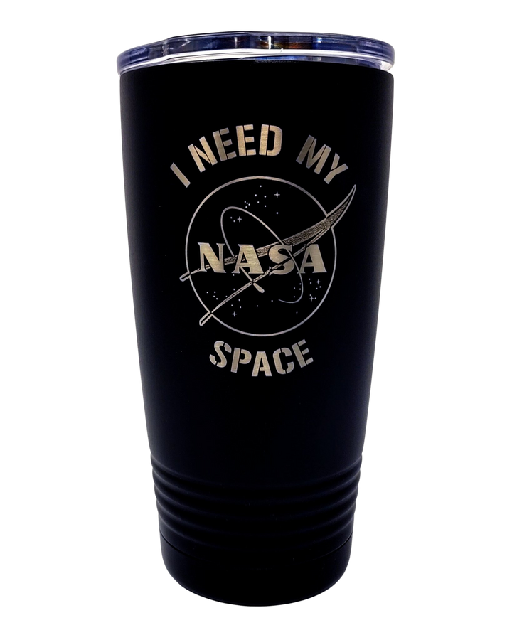 NASA I Need My Space Laser Engraved 20oz Stainless Steel Vacuum Insulated Tumbler/Mug - Mahannah&