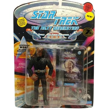 New In Box Star Trek TNG Worf Collectible Action Figure-1994 - Mahannah&