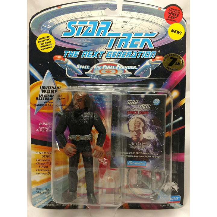 New In Box Star Trek TNG Worf Collectible Action Figure-1994 - Mahannah&