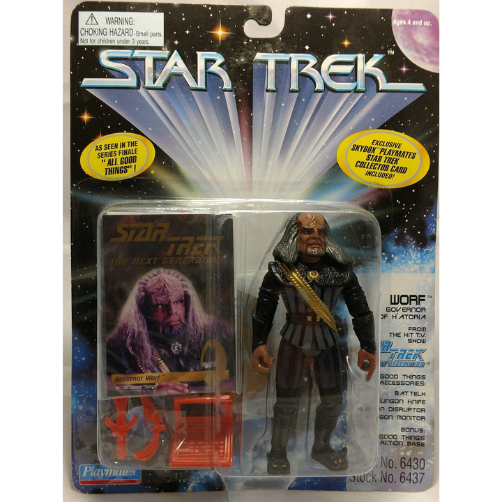 New in Box &amp; Unopened Star Trek TNG Worf "Governor of H&