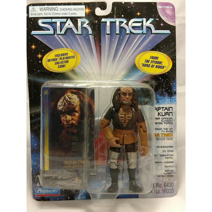 New in box,sealed Star Trek DS9 Captain Kurn collectible action figure-1997 Vintage - Mahannah&