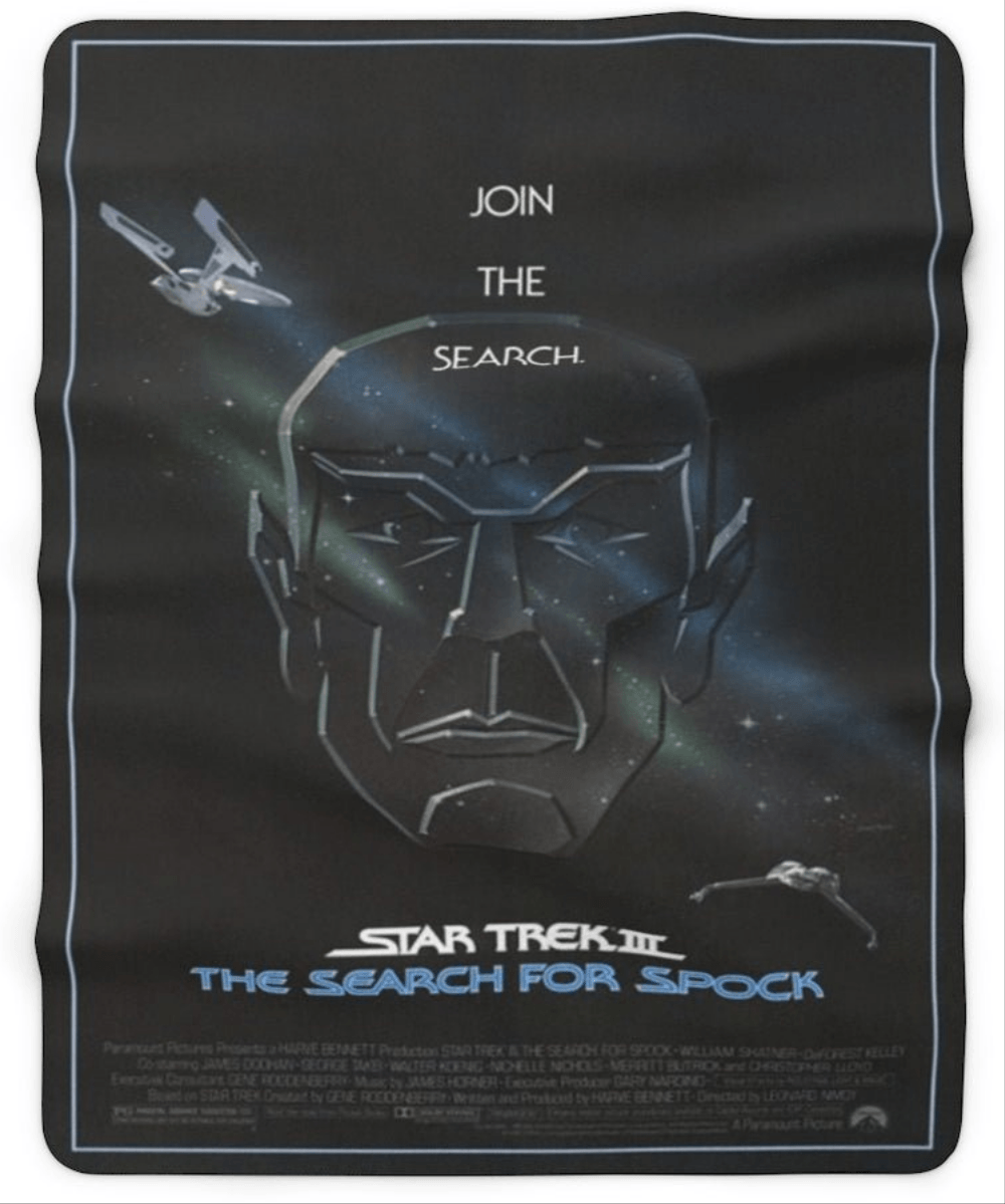 Star Trek 3 - The Search for Spock Sherpa Blanket - Mahannah's Sci-fi Universe