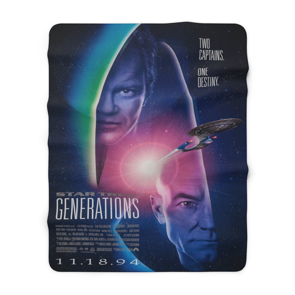Star Trek Generations Sherpa Blanket - Mahannah&