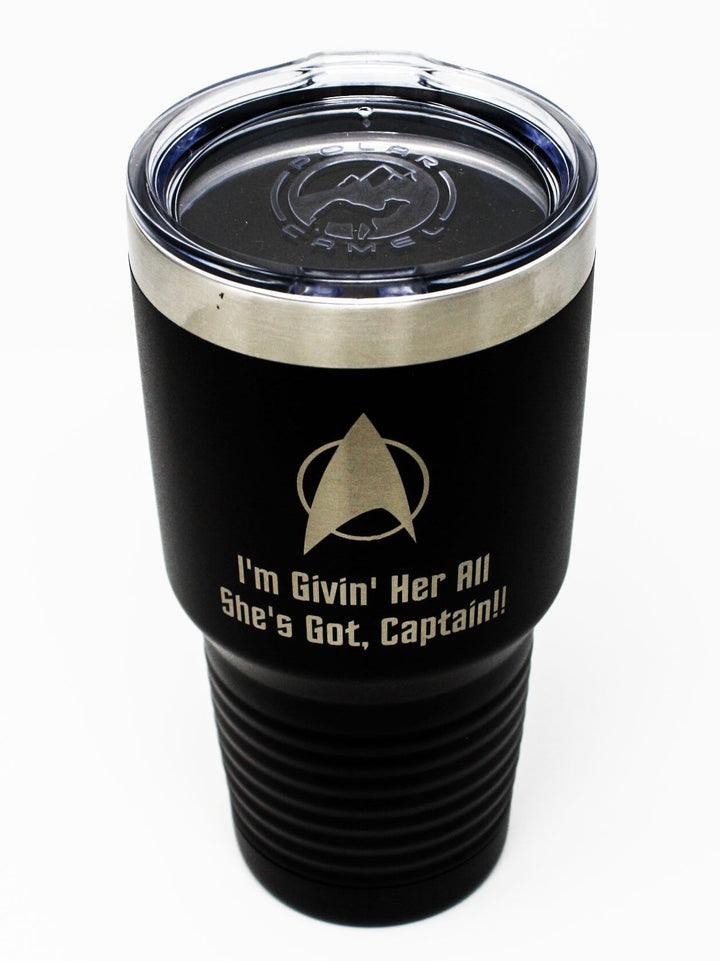 Star Trek Quote Laser Engraved 30oz Stainless Steel Vacuum Insulated Tumbler - Mahannah&
